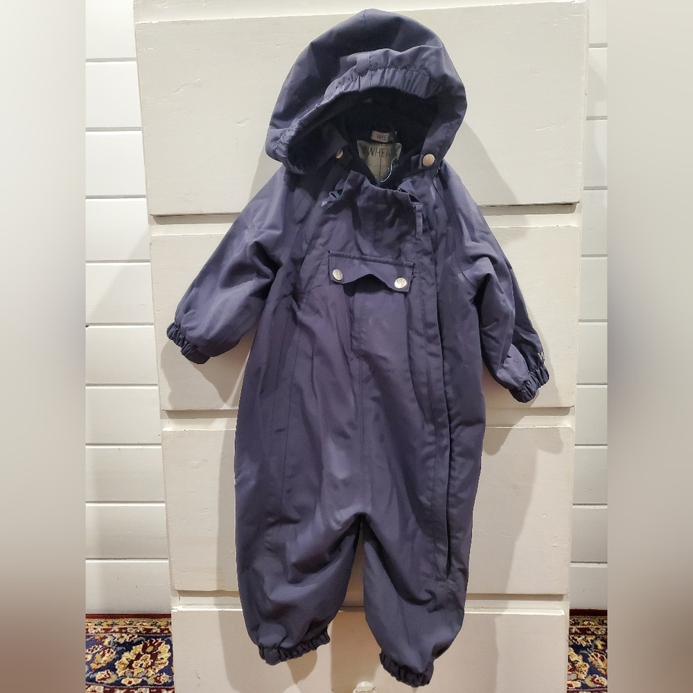 Wheat Dark Blue Rainsuit / Mud Suit